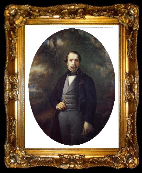 framed  Franz Xaver Winterhalter Emperor Napoleon III, ta009-2